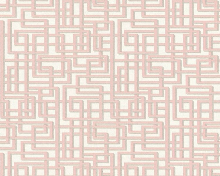 Luxusní vliesová 3D tapeta 36312-2 růžová geometrická / Tapety na zeď 363122 Palila (0,53 x 10,05 m) A.S.Création
