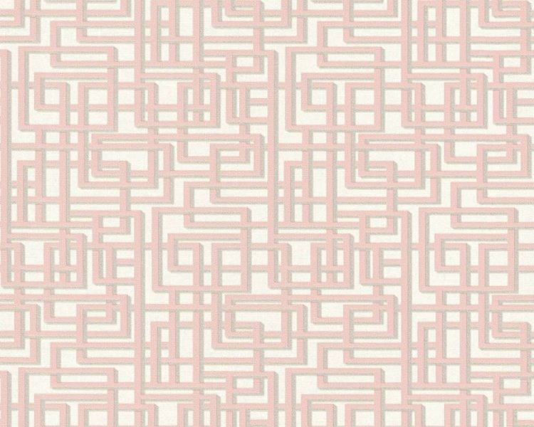 Luxusní vliesová 3D tapeta 36312-2 růžová geometrická / Tapety na zeď 363122 Palila (0,53 x 10,05 m) A.S.Création