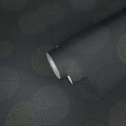 Designová vliesová tapeta na zeď Spot 2 93791-1 je v tmavě šedé barvě