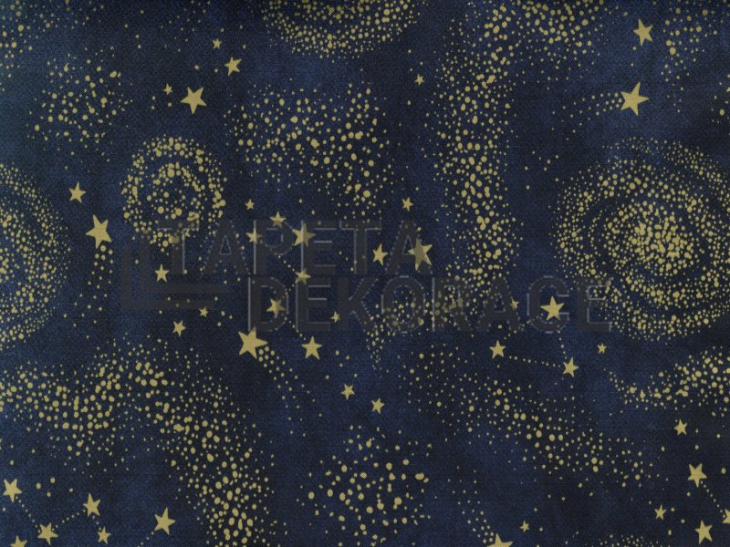 Samolepící tapeta Noční hvězdná obloha, zářící hvězdy šířka 45 cm, metráž 14132 / samolepicí fólie a tapety STARRY NIGHT Venilia / Gekkofix