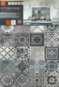Vintage šedé kachličky, dlaždice - moderní dekorace za sporák i kuchyňskou linku - kuchyňský panel Grey Azulejos Tiles 67275 od Crearreda