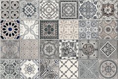 Vintage šedé kachličky, dlaždice - moderní dekorace za sporák i kuchyňskou linku - kuchyňský panel Grey Azulejos Tiles 67275 od Crearreda