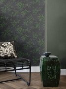 Vliesová tapeta zelená imitace juty 407945 / Vliesové tapety na zeď Kimono (0,53 x 10,05 m) Rasch