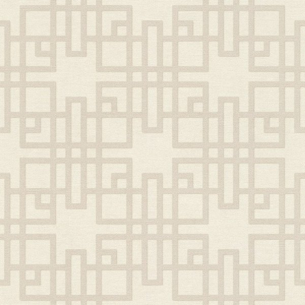 Vliesová tapeta krémová geometrická 409239 / Vliesové tapety na zeď Kimono (0,53 x 10,05 m) Rasch