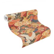 Vliesová tapeta japonský styl barevná 409345 / Vliesové tapety na zeď Kimono (0,53 x 10,05 m) Rasch