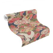 Vliesová tapeta japonský styl barevná 409352 / Vliesové tapety na zeď Kimono (0,53 x 10,05 m) Rasch