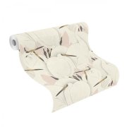 Vliesová tapeta japonský styl růžová, bílá 409536 / Vliesové tapety na zeď Kimono (0,53 x 10,05 m) Rasch