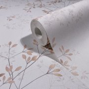 Vliesová tapeta větvičky béžové oranžové 88932 / Tapety na zeď Fresh Up (0,53 x 10,05 m) Marburg