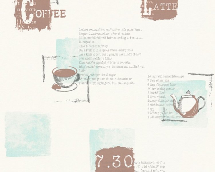 Vliesová tapeta do kuchyně modrá 32733-3 / Tapety na zeď 327333 Kitchen Dreams AS (0,53 x 10,05 m) A.S.Création
