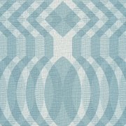 Vliesová tapeta retro, geometrická - modrá, bílá 395342 / Tapety na zeď 39534-2 retro Chic (0,53 x 10,05 m) A.S.Création
