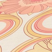 Vliesová tapeta retro, geometrická - růžová, žlutá 395305 / Tapety na zeď 39530-5 retro Chic (0,53 x 10,05 m) A.S.Création