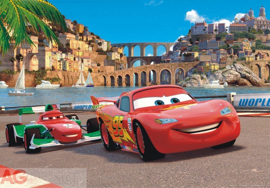 Fototapeta dětská Blesk McQueen FTDNM-5201 / Vliesové fototapety dětské Disney Cars (160 x 110 cm) AG Design