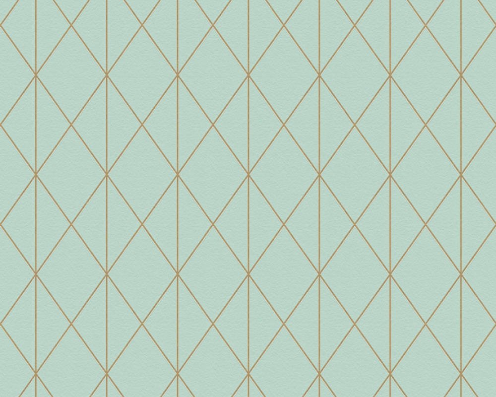 Vliesová tapeta 36575-2 tyrkysová geometrická / Vliesové tapety na zeď 365752 Designdschungel 2 (0,53 x 10,05 m) A.S.Création