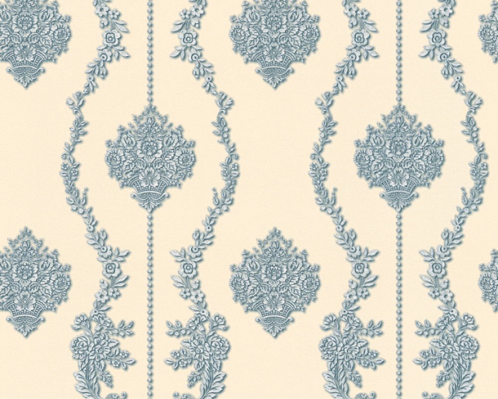 Vliesová tapeta 34493-6 zámecká modrá / Tapety na zeď 344936 Chateau 5 (0,53 x 10,05 m) A.S.Création