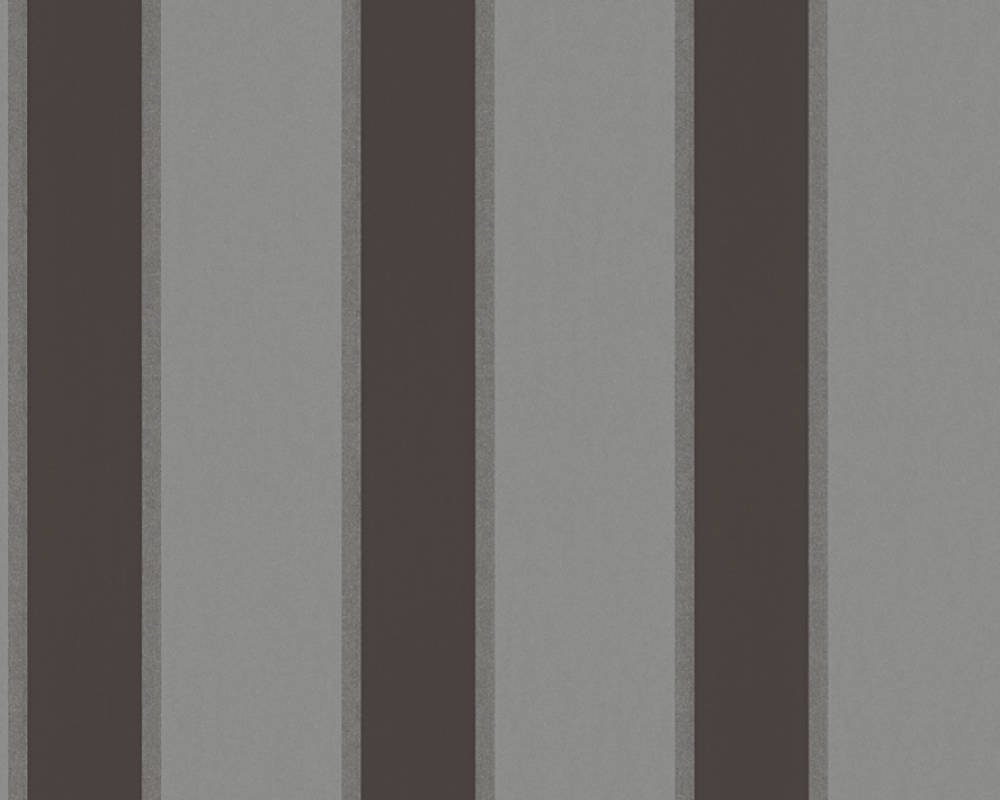 Vliesová tapeta 33329-4 šedé, černé pruhy / Tapety na zeď 333294 AP Alpha (0,53 x 10,05 m) A.S.Création