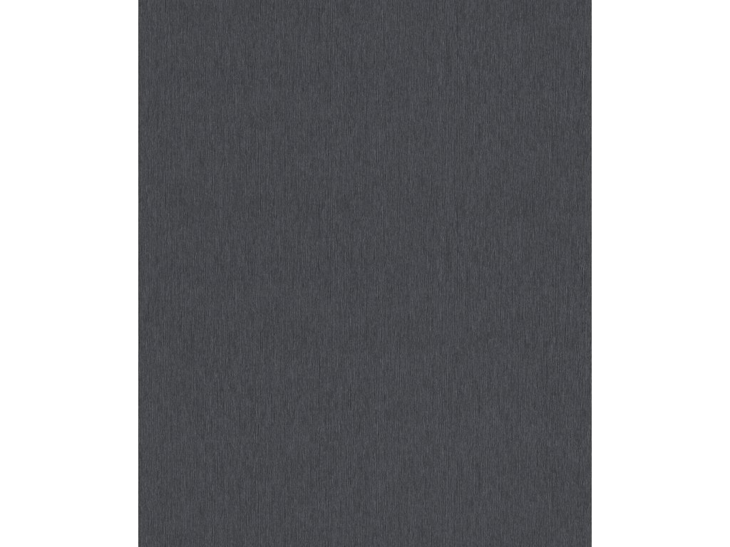 Vliesová tapeta jednobarevná černá 608724 / Tapety na zeď Sky Lounge (0,53 x 10,05 m) Rasch