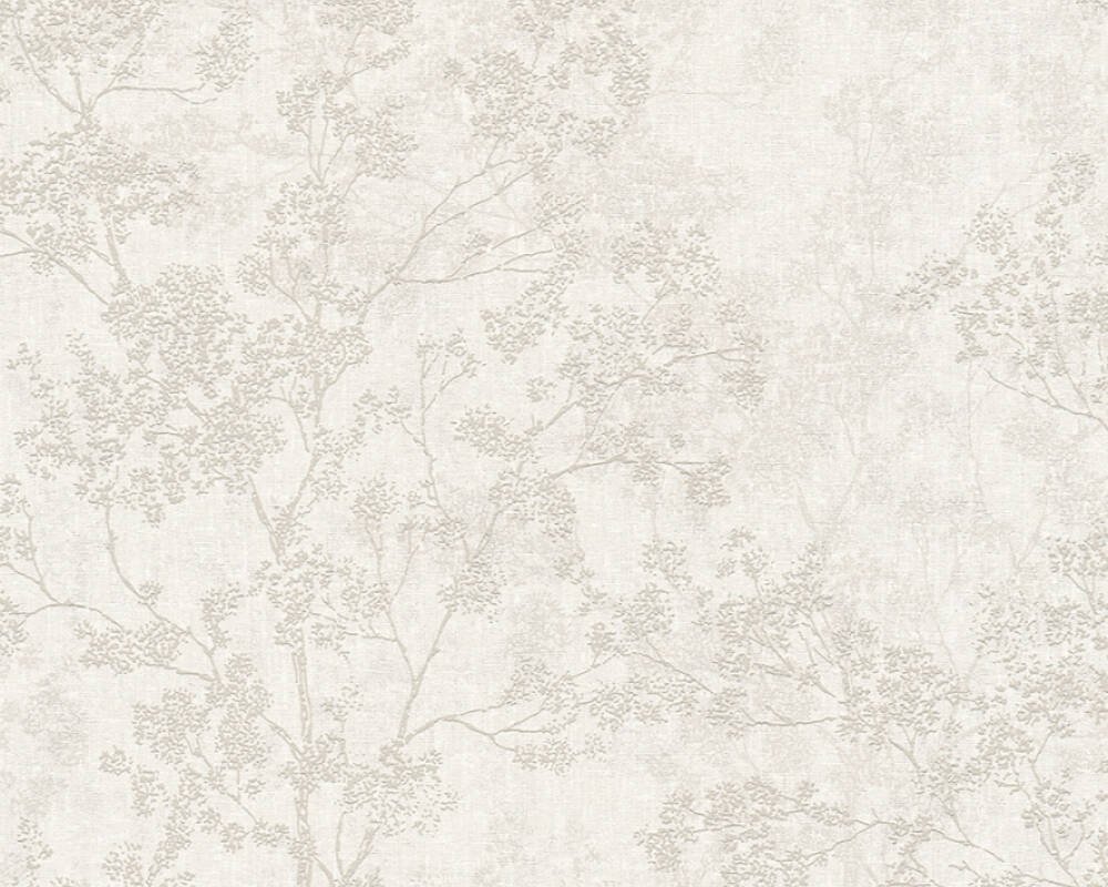Vliesová tapeta 373972 stromy, béžový květinový vzor / Tapety na zeď 37397-2 New Walls (0,53 x 10,05 m) A.S.Création