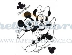 Samolepicí dekorace Mickey mouse velour AGF00875 (65 x 85 cm) AG Design