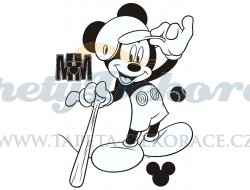 Samolepicí dekorace Mickey mouse velour AGF00860 (65 x 85 cm) AG Design