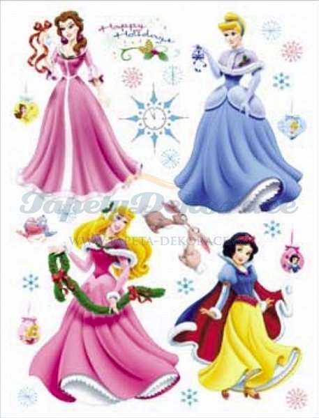 Samolepicí dekorace Disney Princezny AGF00888 (65 x 85 cm) AG Design