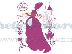 Samolepicí dekorace Disney Princezny velour AGF00873