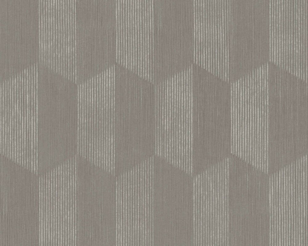 Vliesová 3D tapeta grafická šedá, béžová, taupe 385923 / Tapety na zeď 38592-3 Geo Effect (0,53 x 10,05 m) A.S.Création