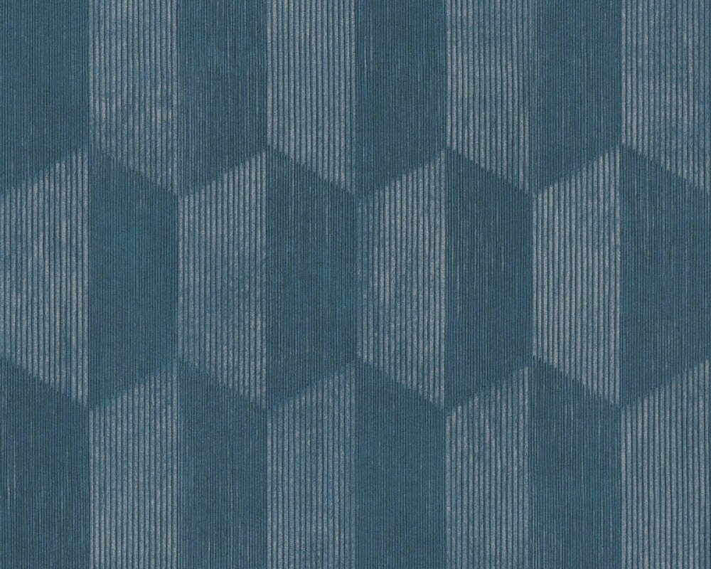 Vliesová 3D tapeta grafická modrá 385921 / Tapety na zeď 38592-1 Geo Effect (0,53 x 10,05 m) A.S.Création