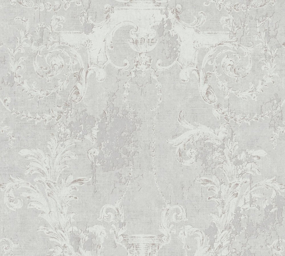 Vliesová tapeta na zeď šedá, neoklasicistní, strukturální 376531 / vliesové tapety 37653-1 History of Art (0,53 x 10,05 m) A.S.Création