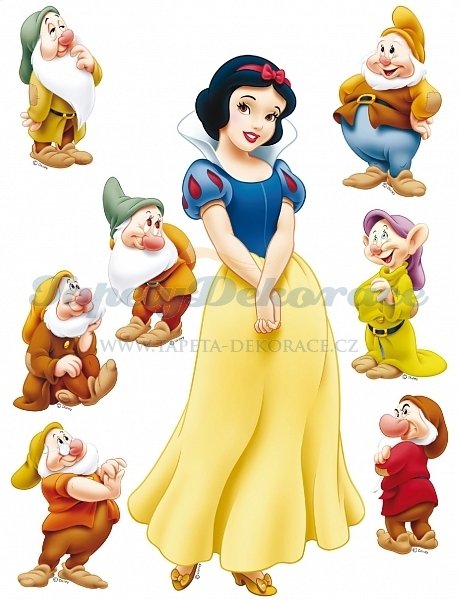 Samolepicí dekorace Disney Sněhurka AGF00869 / DK 869 (65 x 85 cm) AG Design