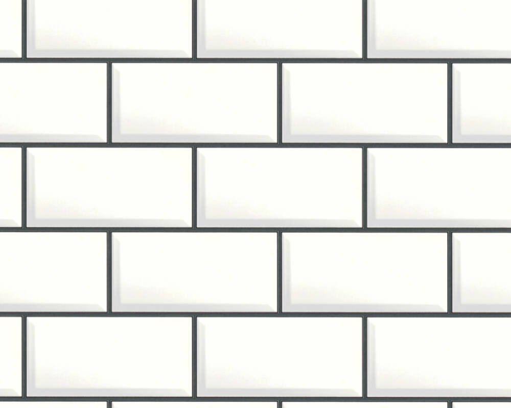Vliesová tapeta bílé dlaždice, cihly 383572 / Tapety na zeď 38357-2 My Home My Spa (0,53 x 10,05 m) A.S.Création