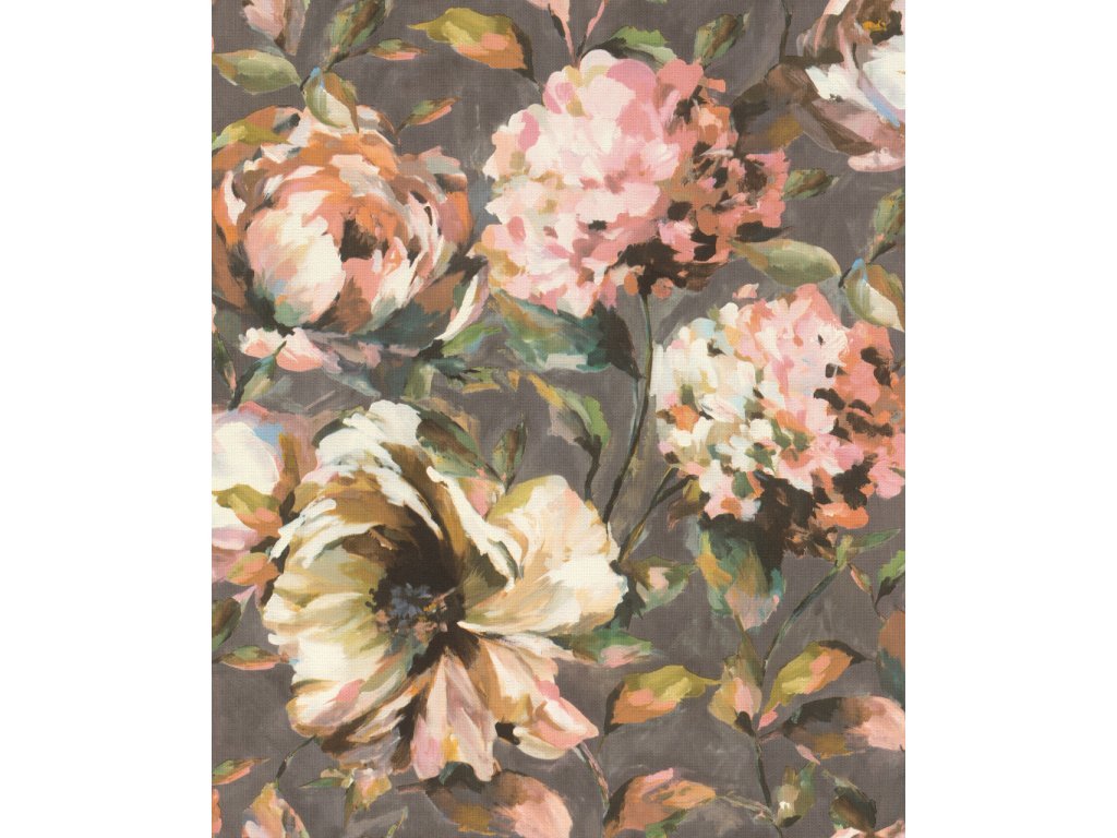 Vliesová tapeta 485172 barevné květy / Tapety na zeď Florentine III (0,53 x 10,05 m) Rasch