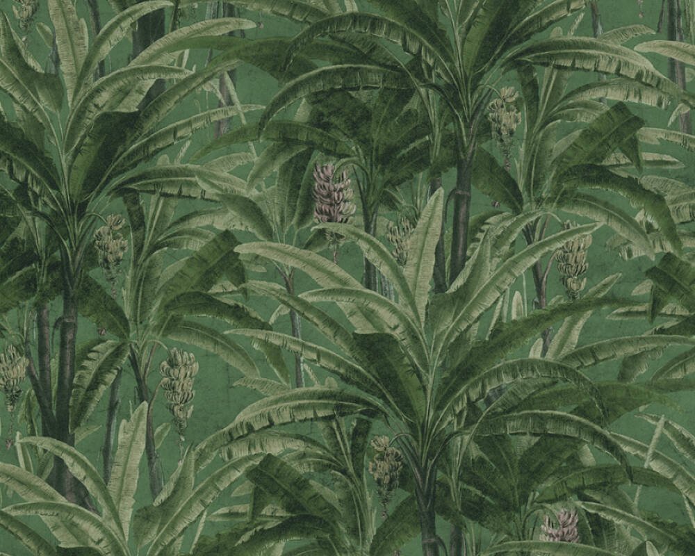 Vliesová tapeta 364802 zelené banánové listy / Tapety na zeď 36480-2 Greenery (0,53 x 10,05 m) A.S.Création