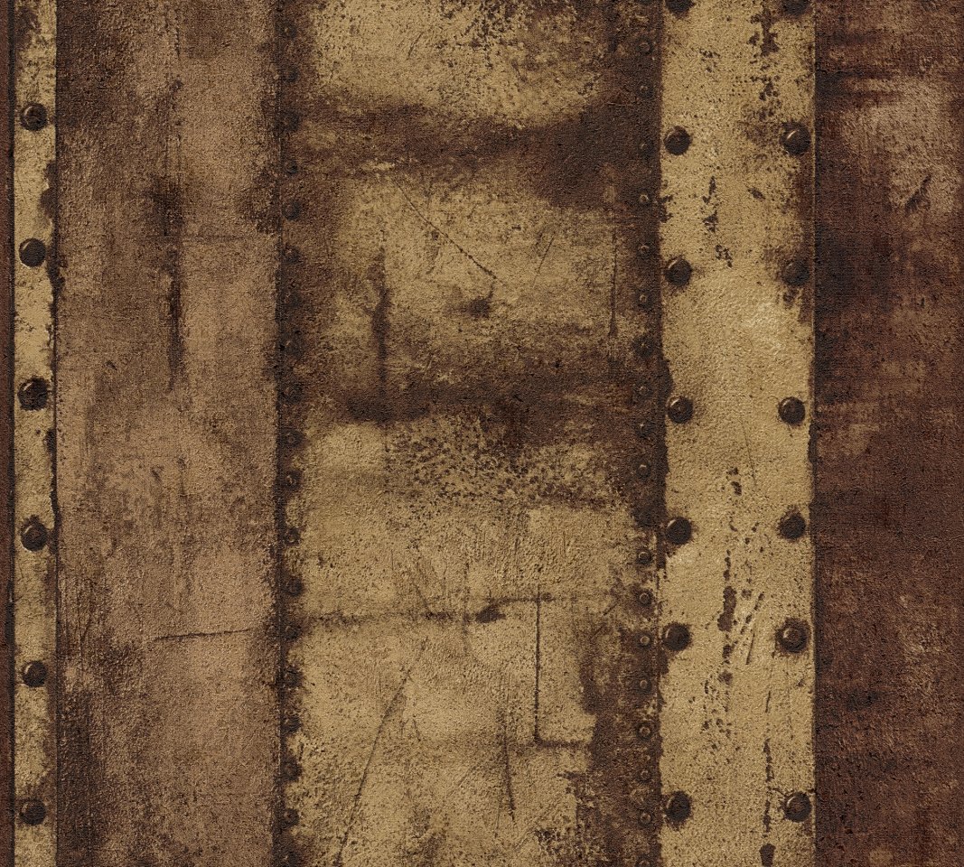 Vliesová tapeta moderní, hnědá, měděná 377433 / Tapety na zeď 37743-3 Industrial (0,53 x 10,05 m) A.S.Création