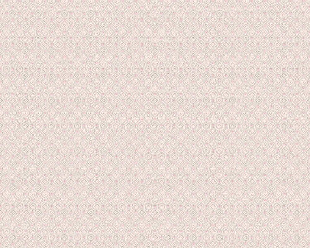 Vliesová tapeta 374684 růžová, stříbrná geometrická / Tapety na zeď 37468-4 Asian Fusion (0,53 x 10,05 m) A.S.Création