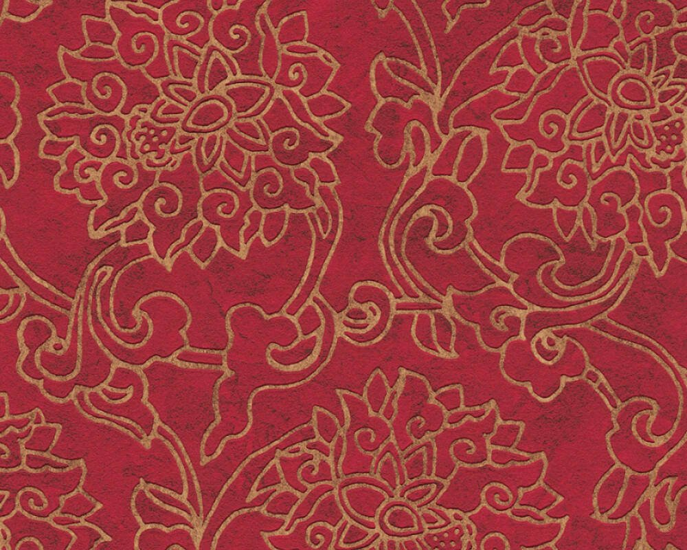 Vliesová tapeta 374701 červená, zlatá, etno / Tapety na zeď 37470-1 Asian Fusion (0,53 x 10,05 m) A.S.Création