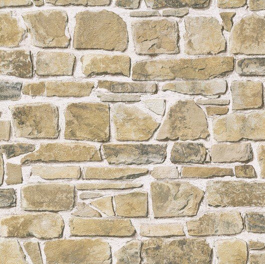 Papírová tapeta 265606 hnědá kamenná zeď / Tapety na zeď Aldora (0,53 x 10,05 m) Rasch