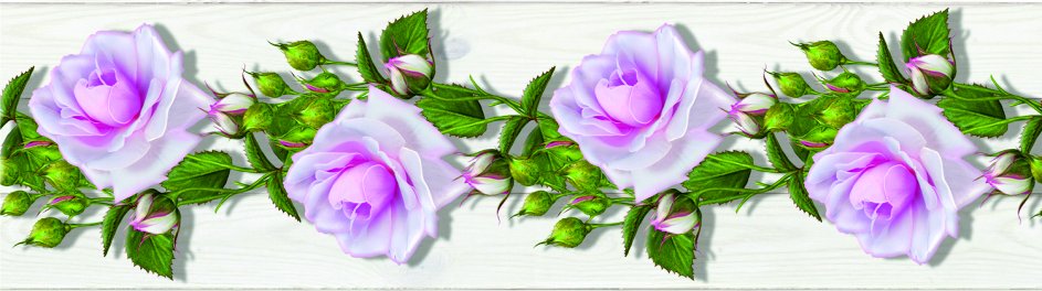 Samolepicí bordura Květy Růže WB8229 (14 cm x 5 m) / WB 8229 Květiny Flowers dekorativní samolepicí bordury AG Design