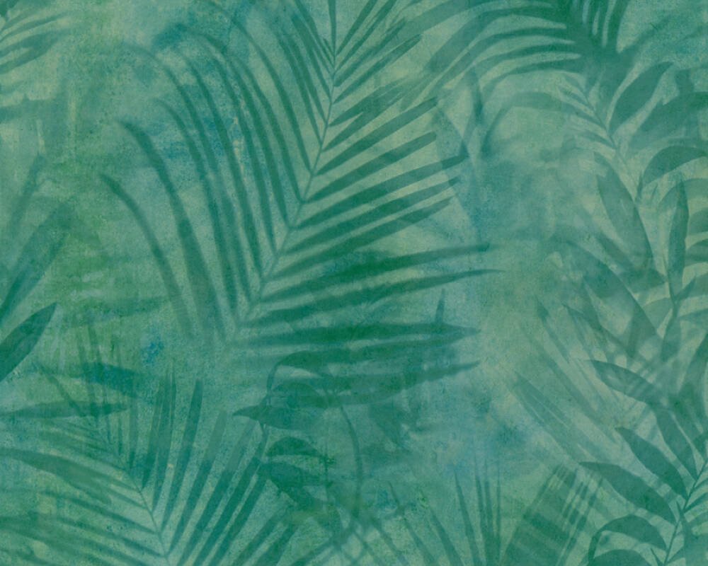 Vliesová tapeta zelená, modrá, žlutá, džungle, listy 374112 / Tapety na zeď 37411-2 New Studio 2.0 (0,53 x 10,05 m) A.S.Création