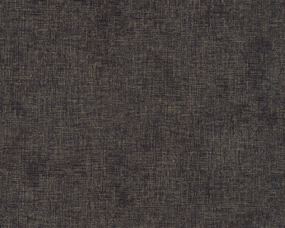 Vliesová tapeta UNI černá, zlatá, metalická 374314 / Tapety na zeď 37431-4 New Walls (0,53 x 10,05 m) A.S.Création