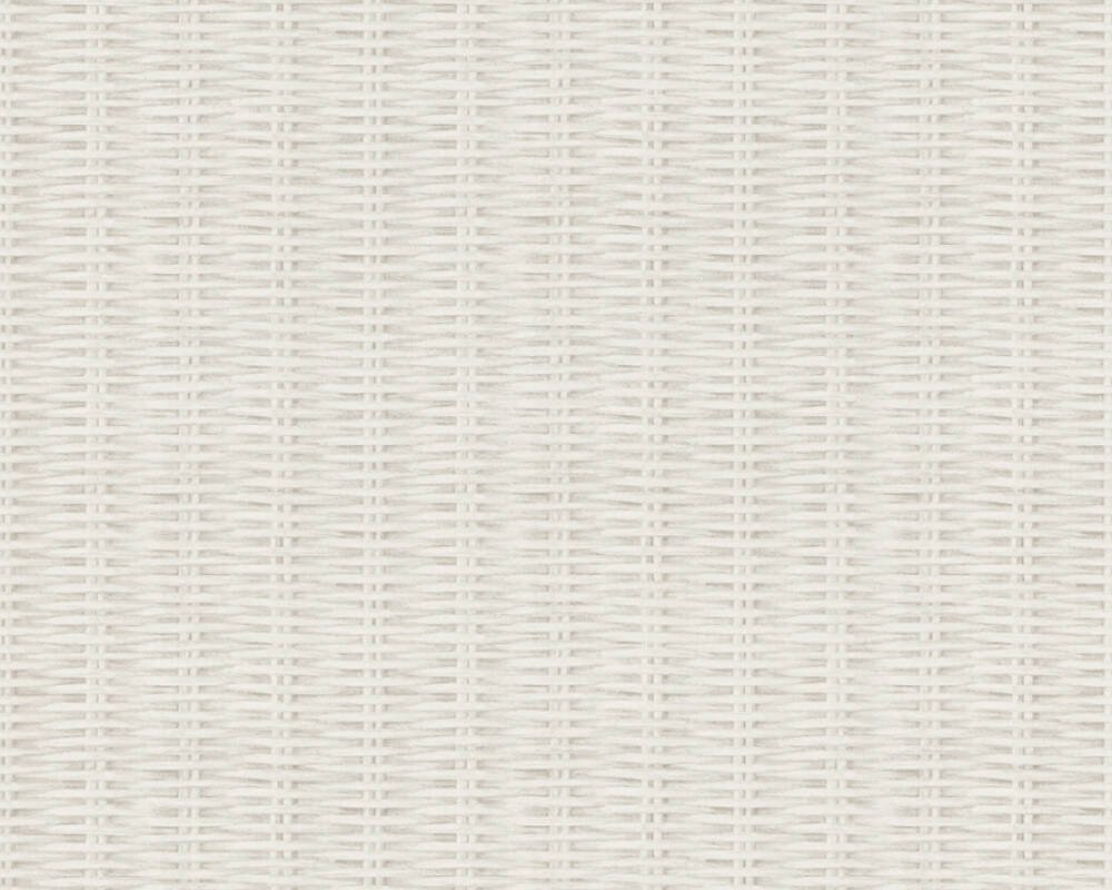 Vliesová tapeta Ratan, proutí, barva šedá, bílá, 373931 / Tapety na zeď 37393-1 New Walls (0,53 x 10,05 m) A.S.Création