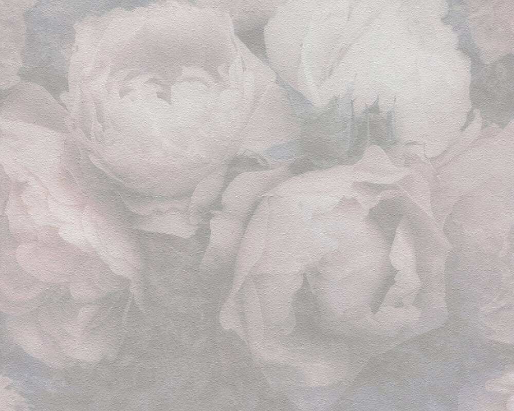Vliesová tapeta Květinový vzor, květy, barva šedá, růžová, bílá, 373923 / Tapety na zeď 37392-3 New Walls (0,53 x 10,05 m) A.S.Création