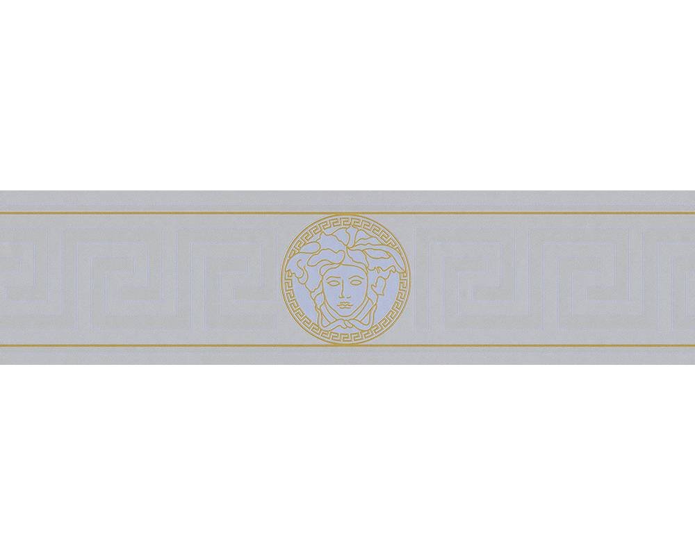 Luxusní vliesová bordura tapeta 93522-5 zlatá stříbrná / Bordury tapety na zeď 935225 Versace 3 (0,13 x 10,05 m) A.S.Création