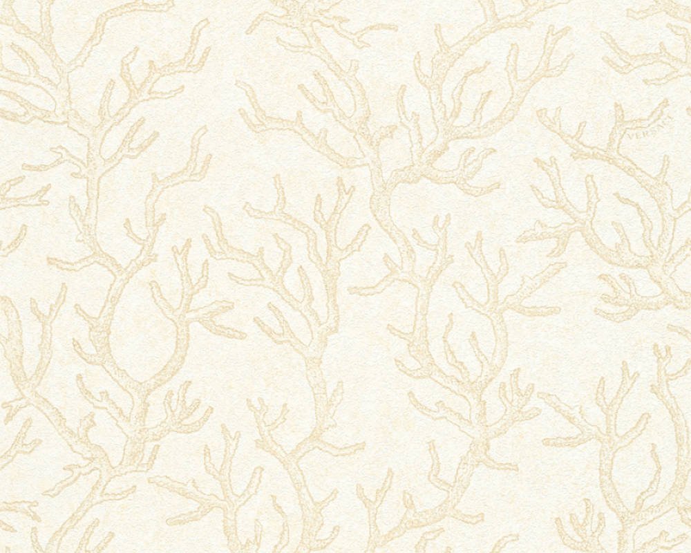 Luxusní vliesová tapeta 34497-1 krémová metalická, mořské řasy / Tapety na zeď 344971 Versace 3 (0,70 x 10,05 m) A.S.Création