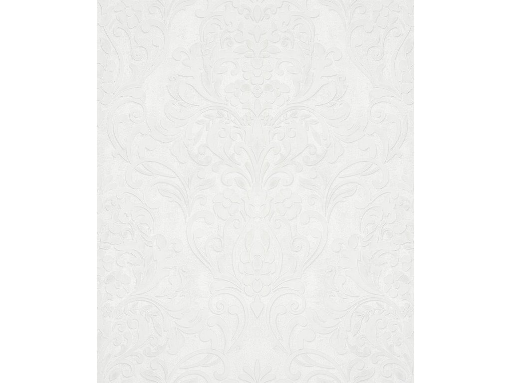 Vliesová tapeta barokní, zámecká bílá, metalická 32601 / Tapety na zeď City Glam (0,53 x 10,05 m) Marburg