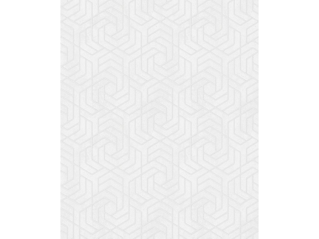 Vliesová tapeta geometrická bílá, metalická 32606 / Tapety na zeď City Glam (0,53 x 10,05 m) Marburg