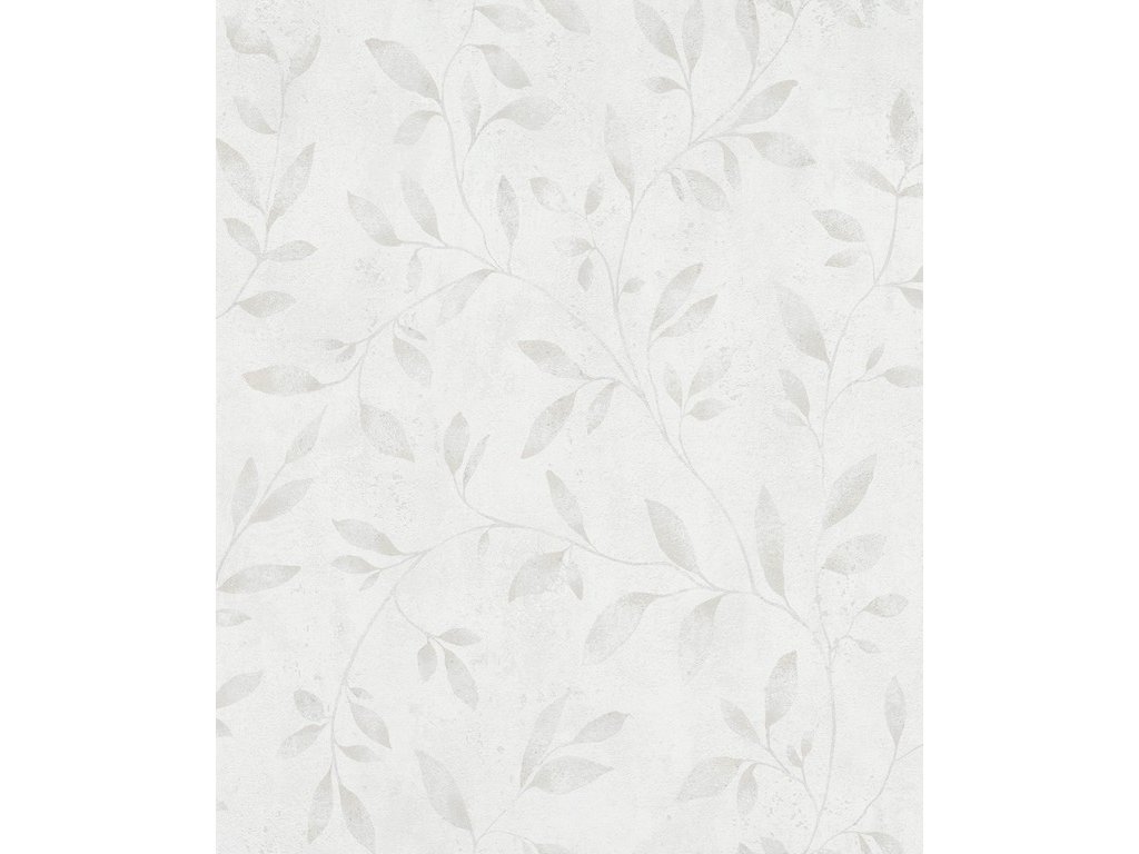 Vliesová tapeta šedá, bílá listy 32632 / Tapety na zeď City Glam (0,53 x 10,05 m) Marburg