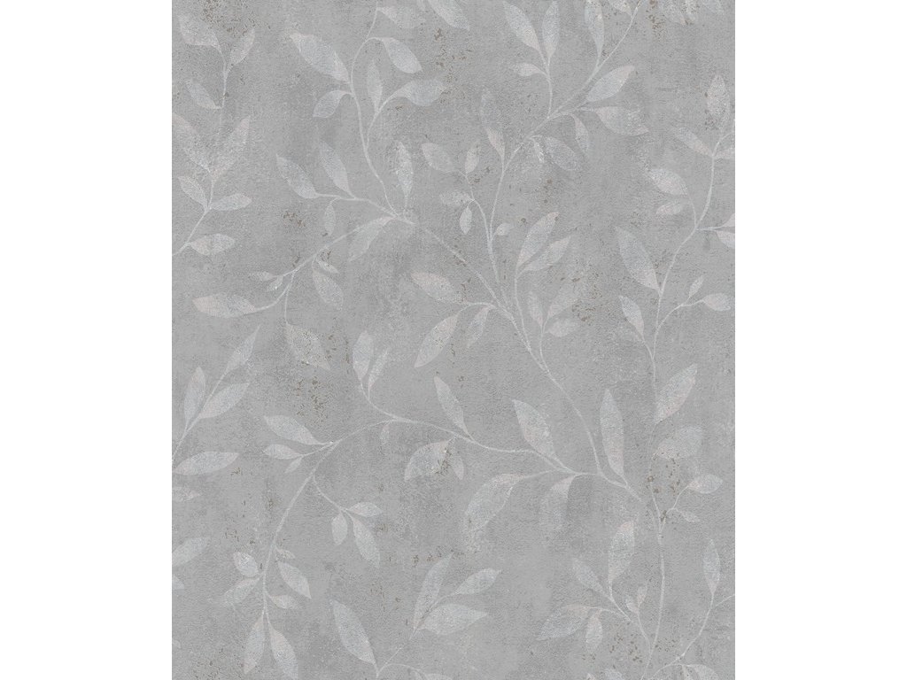 Vliesová tapeta šedá, zlatá, listy 32634 / Tapety na zeď City Glam (0,53 x 10,05 m) Marburg