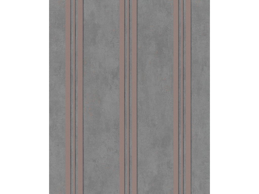 Vliesová tapeta šedá, zlato-růžová, pruhy 32637 / Tapety na zeď City Glam (0,53 x 10,05 m) Marburg