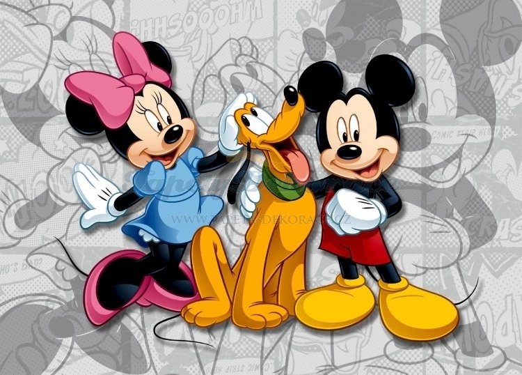 Fototapeta dětská 1-dílná / Fototapty  dětské (160 x 110cm) Disney Mickey Mouse FTDNM5204 AG Design