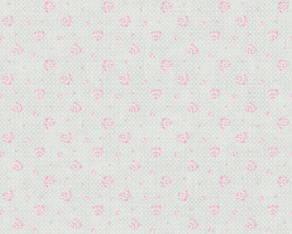 Vliesová tapeta s jemným květinovým vzorem - krémová, šedá, růžová 390672 / Tapety na zeď 39067-2 Maison Charme (0,53 x 10,05 m) A.S.Création